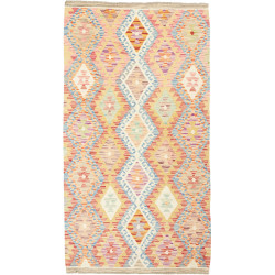 Kilim 106x196 Cm Kilim, Afghanistan, Hand-carded Wool (warp: