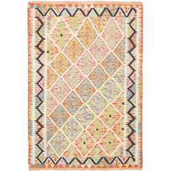 Kilim 128x184 Cm Afghan Kilim, Hand-carded Wool