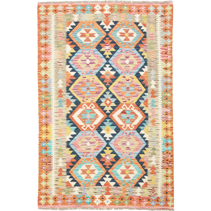 Kilim 120x186 Cm Kilim Afghanistan, Hand-carded Wool (cotton