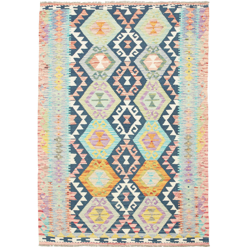 Kilim 129x179 Cm Kilim Afghanistan Hand-carded Wool Cotton