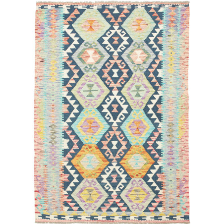 Kilim 129x179 Cm Kilim Afghanistan Hand-carded Wool Cotton