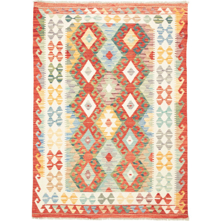 Kilim 126x178 Cm Kilim, Afghanistan, Hand-carded Wool (warp: