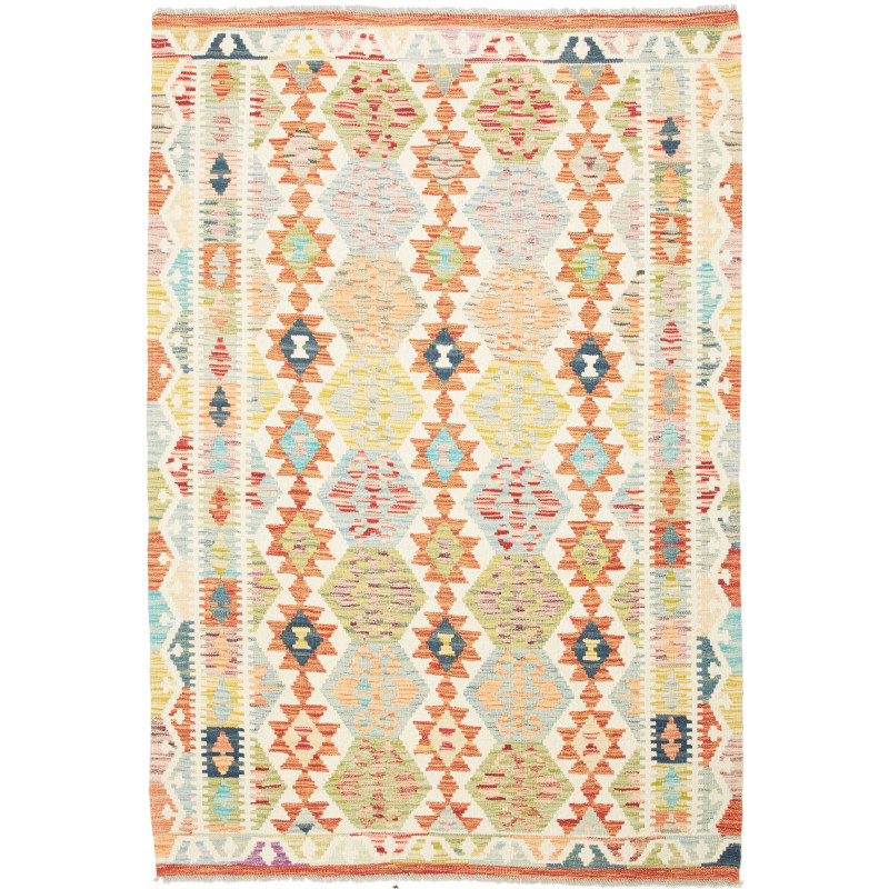 Kilim 128x190 Cm Kilim, Afghanistan, Hand-carded Wool (warp: