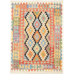 Kilim 129x176 Cm Kilim Afghanistan Hand Carded Wool