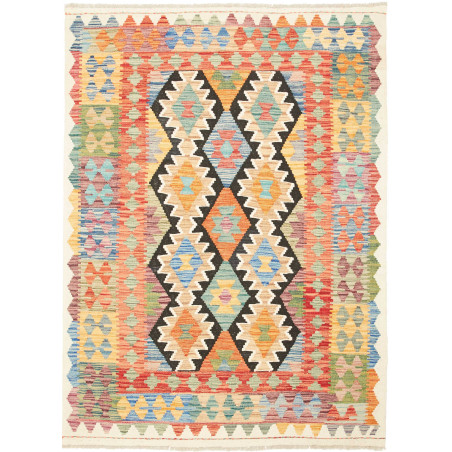 Kilim 129x176 Cm Kilim Afghanistan Hand Carded Wool