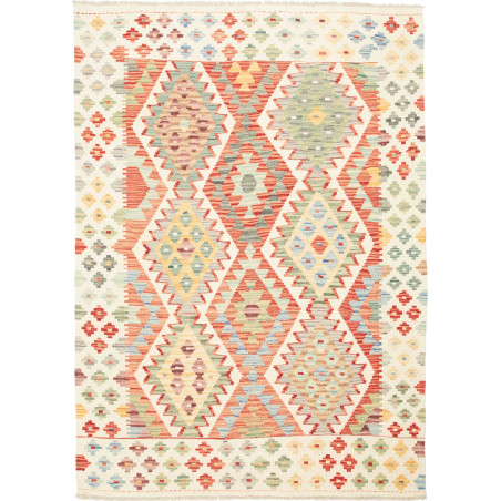 Kilim 129x186 Cm Kilim Afghanistan Hand-carded Wool (warp: