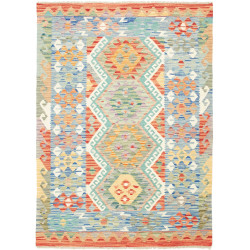 Kilim 133x182 Cm Kilim Afghan, Hand-carded Wool (warp: