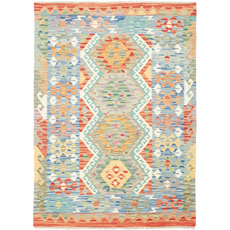 Kilim 133x182 Cm Kilim Afghan, Hand-carded Wool (warp: