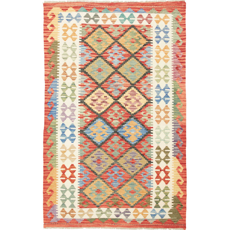 Kilim 125x200 Cm Kilim, Afghanistan, Hand-carded Wool (warp: