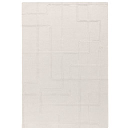 Tappeto Ada geometrico avorio e beige chiaro 160