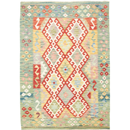 Kilim 127x178 Cm Kilim, Afghanistan, Hand-carded Wool (warp:
