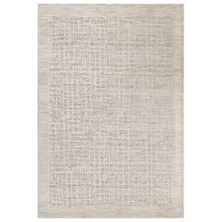 Rug Anders geometric beige ivory light taupe 160