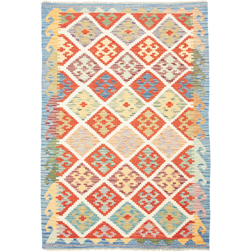 Kilim 126x186 Cm Kilim, Afghanistan, Hand-carded Wool