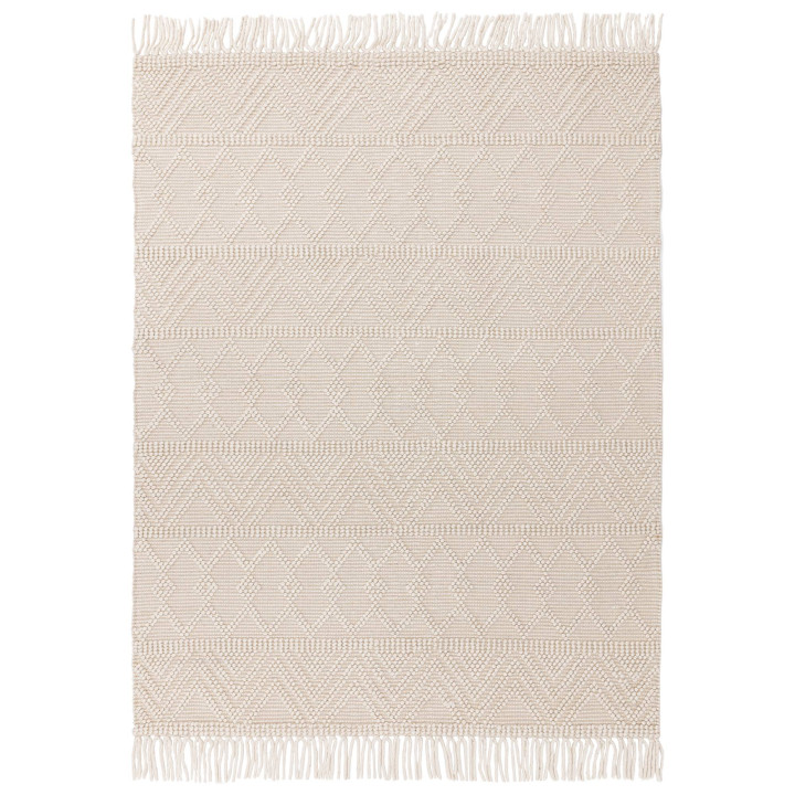 Rug Asra geometric beige ivory 200x290 cm