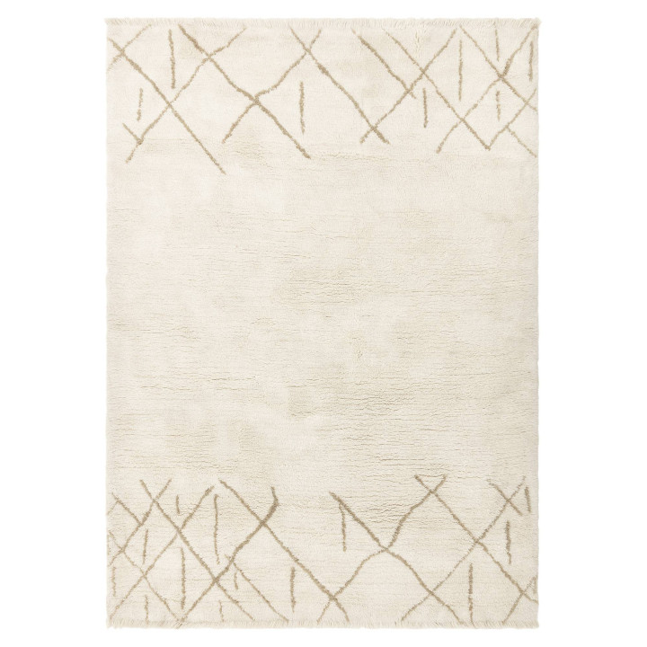 Tappeto Azera Berber geometrico crema e beige ch