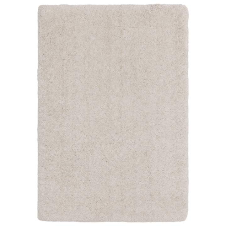 Tappeto Barnaby tinta unita crema e bianco 160x2