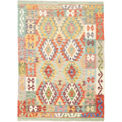 Kilim 129x178 Cm Kilim Afghanistan. Hand-carded Wool (warp: