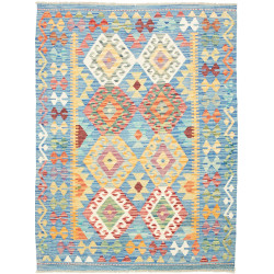 Kilim 130x176 Cm Kilim, Afghanistan, Hand-carded Wool (warp: