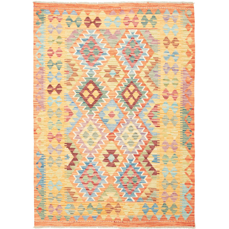 Kilim 128x177 Cm Kilim Afghan Hand-carded Wool, Cotton Warp,