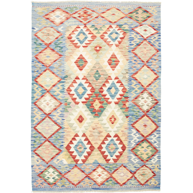 Kilim 124x179 Cm Kilim Afghanistan Hand-carded Wool (warp: