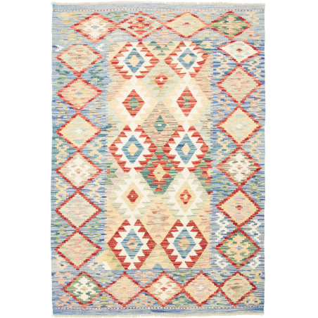 Kilim 124x179 Cm Kilim Afghanistan Hand-carded Wool (warp: