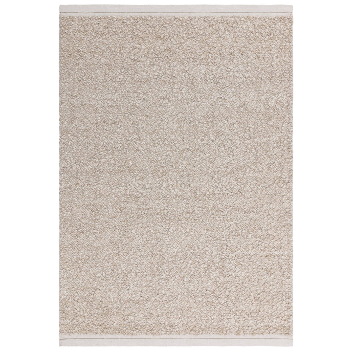Tappeto Elm tinta unita beige e corda 240x340 cm