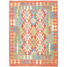 Kilim 129x171 Cm Afghan Kilim, Hand-carded Wool