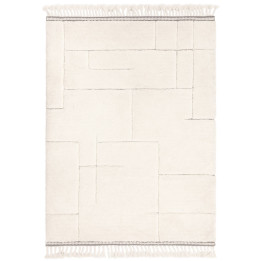 Rug Fes geometric cream and white 200x290 cm