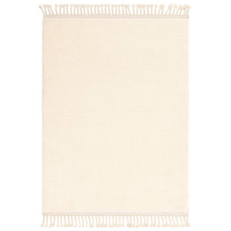 Tappeto Fes tinta unita crema 160x230 cm
