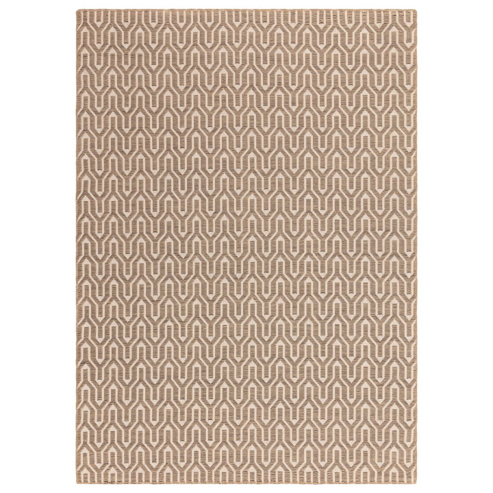 Tappeto Global geometrico crema e tortora 160x23