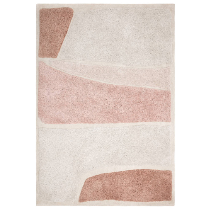 Tappeto Horizon geometrico beige tortora rosa an