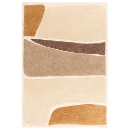 Tappeto Horizon astratto beige tortora ocra e ma