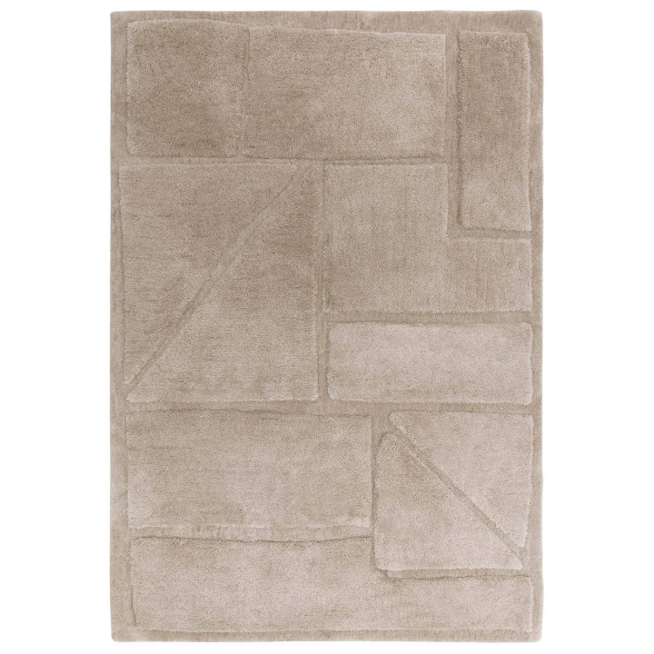 Tappeto Horizon geometrico beige naturale e tort