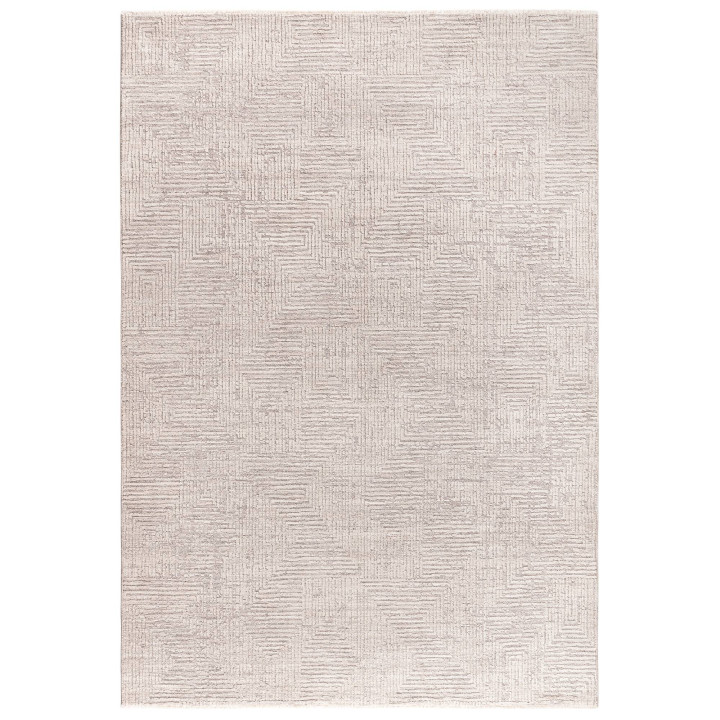 Rug Laurent geometric light grey and silver 240x