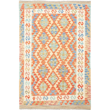 Kilim 124x182 Cm Kilim Afghanistan Hand-carded Wool Cotton