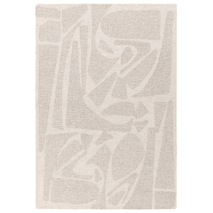 Rug Loxley abstract light grey beige and taupe 1