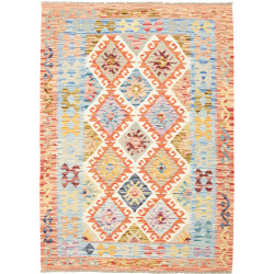 Kilim 129x177 Cm Kilim, Afghanistan, Hand-carded Wool