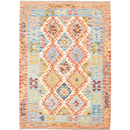 Kilim 129x177 Cm Kilim, Afghanistan, Hand-carded Wool