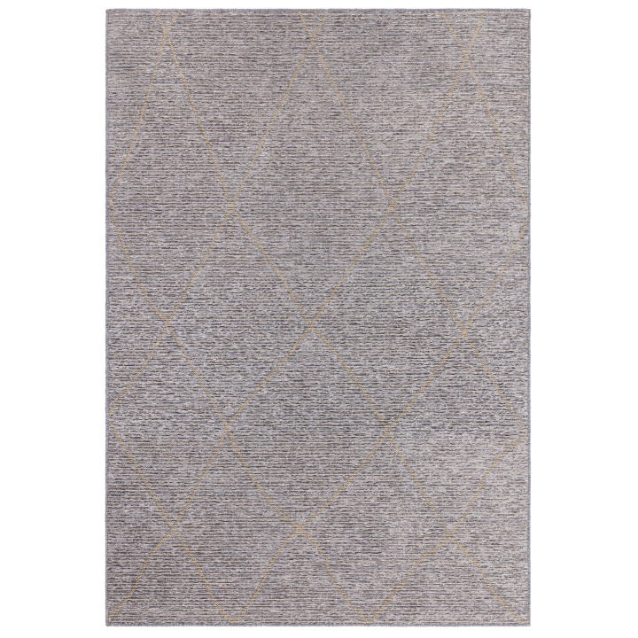 Tappeto Mulberry geometrico blu e beige 200x290