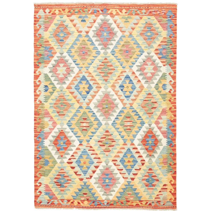 Kilim 128x186 Cm Kilim Afghanistan, Hand-carded Wool
