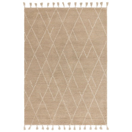 Rug Nepal geometric beige and white 160x230 cm