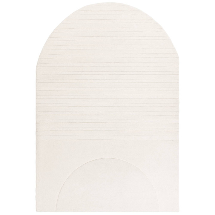 Tappeto Olsen geometrico crema e bianco 160x230