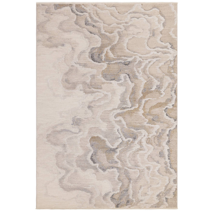 Rug Seville abstract beige taupe gray and touche