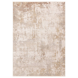 Rug Seville abstract beige taupe copper accents