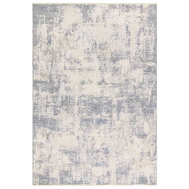 Rug Seville abstract beige and muted blue 120x18