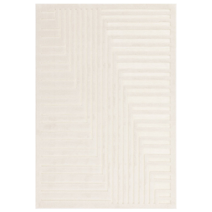 Rug Valley geometric cream and white 120x170 cm