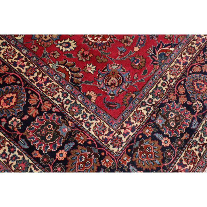 Hand Made Rug Mashad Persia 313x410 Red Dark Bl