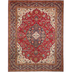 Tabriz 256x338 Cm Tabriz, Persia, Hand-carded Wool (warp: