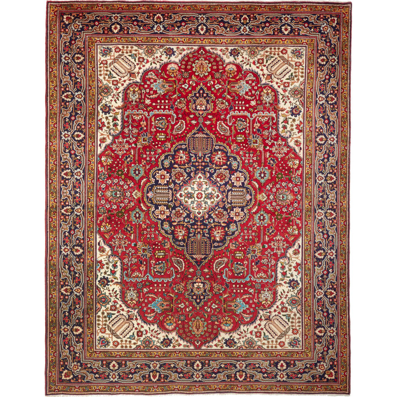 Tabriz 256x338 Cm Tabriz, Persia, Hand-carded Wool (warp: