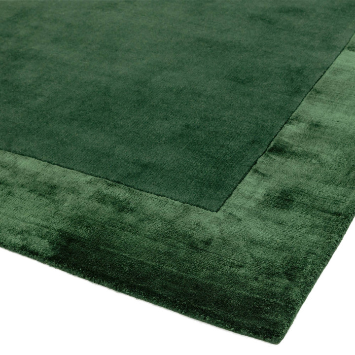 Tappeto Ascot geometrico verde scuro e verde 160